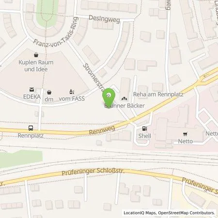 Standortübersicht der Tankstelle REWAG KG in 93049 Regensburg
