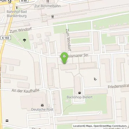 Standortübersicht der Tankstelle TEAG Mobil GmbH in 07422 Bad Blankenburg