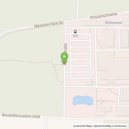 Standortübersicht der Tankstelle Gruppen-Gas- und Elektrizitätswerk Bergstraße AG in 64291 Darmstadt