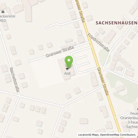 Standortübersicht der Tankstelle ALDI Nord Deutschland Stiftung & Co. KG in 16515 Oranienburg