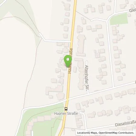 Standortübersicht der Tankstelle Stadtwerke Solingen GmbH in 42719 Solingen