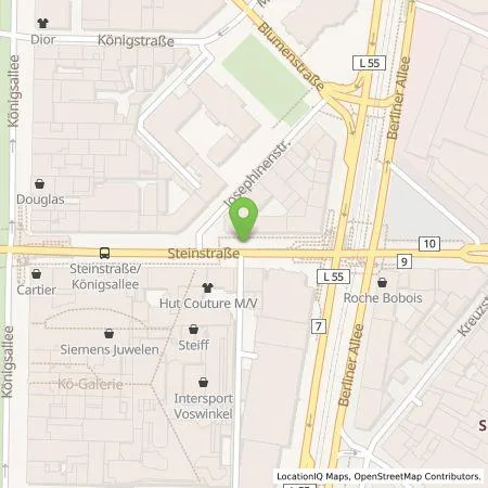 Standortübersicht der Tankstelle Stadtwerke Düsseldorf AG in 40212 Düsseldorf