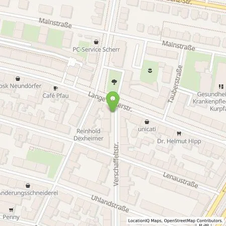 Standortübersicht der Tankstelle eze.network GmbH in 68167 Mannheim