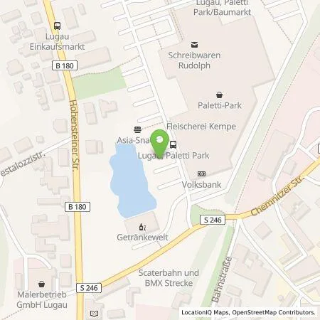 Standortübersicht der Tankstelle EnBW mobility+ AG und Co.KG in 09385 Lugau