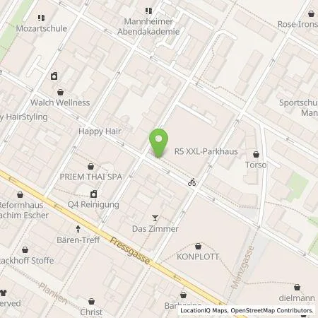 Standortübersicht der Tankstelle eze.network GmbH in 68161 Mannheim