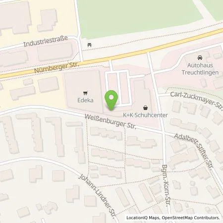 Standortübersicht der Tankstelle EDEKA Südbayern Handels Stiftung & Co KG in 91757 Treuchtlingen