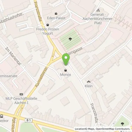 Standortübersicht der Tankstelle STAWAG - Stadt- und Städteregionswerke Aachen AG in 52064 Aachen