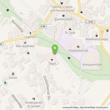 Standortübersicht der Tankstelle Claus Heinemann Elektroanlagen GmbH in 36103 Flieden