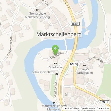 Standortübersicht der Tankstelle Energie Südbayern GmbH in 83487 Marktschellenberg