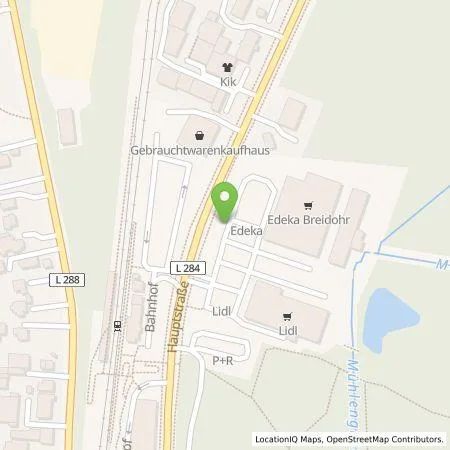 Standortübersicht der Tankstelle Breidohr Frische-Markt Rösrath GmbH in 51503 Rösrath