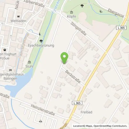 Standortübersicht der Tankstelle Wohnbaugenossenschaft Balingen eG in 72336 Balingen