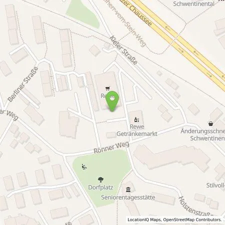 Standortübersicht der Tankstelle EnBW mobility+ AG und Co.KG in 24223 Schwentinental