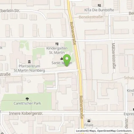 Standortübersicht der Tankstelle N-ERGIE Aktiengesellschaft in 90408 Nürnberg