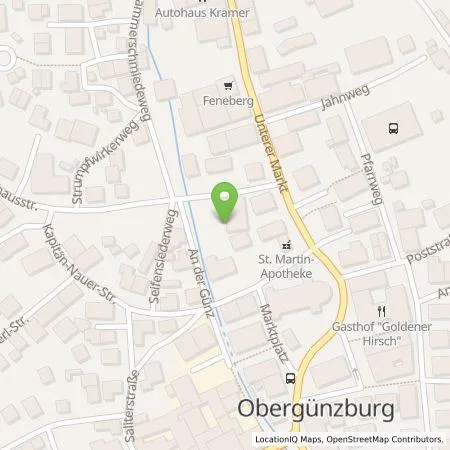 Standortübersicht der Tankstelle Elektro Osterberger GmbH in 87634 Obergünzburg