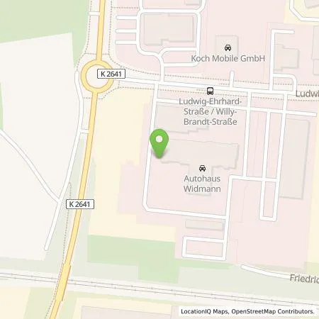 Standortübersicht der Tankstelle Autohaus Bruno Widmann GmbH & Co. KG in 74564 Crailsheim