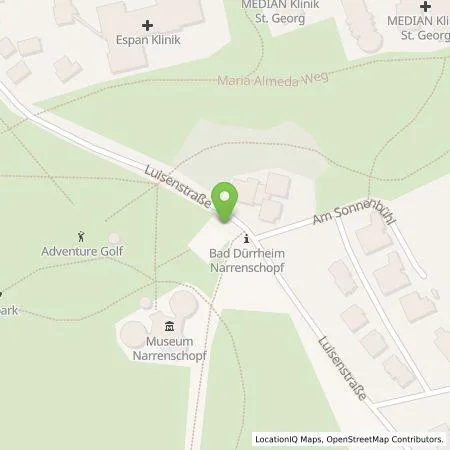 Standortübersicht der Tankstelle Stadtverwaltung Bad Dürrheim in 78073 Bad Dürrheim