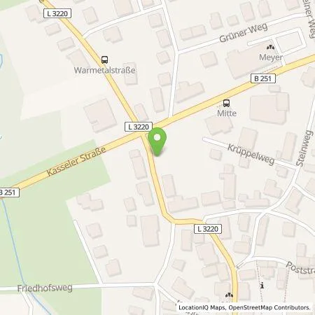 Standortübersicht der Tankstelle SUN Stadtwerke Union Nordhessen GmbH & Co. KG in 34317 Habichtswald