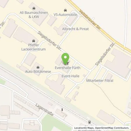 Standortübersicht der Tankstelle Malerbetrieb Heinz GmbH in 90768 Fürth