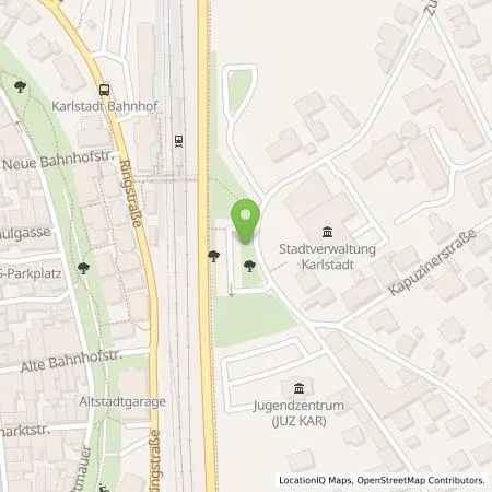 Standortübersicht der Tankstelle NEG Neue Energien Mainfranken GmbH in 97753 Karlstadt