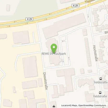 Standortübersicht der Tankstelle enercity AG in 45661 Recklinghausen