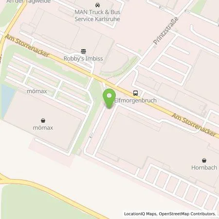 Standortübersicht der Tankstelle Pfalzwerke AG in 76139 Karlsruhe