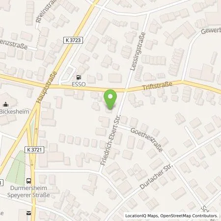 Standortübersicht der Tankstelle Niko Meister in 76448 Durmersheim