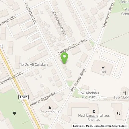 Standortübersicht der Tankstelle PlanQ Architekten GmbH in 68219 Mannheim