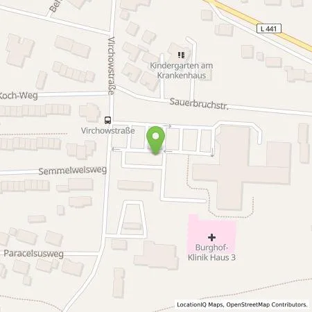 Standortübersicht der Tankstelle Burghof-Klinik GmbH in 31737 Rinteln