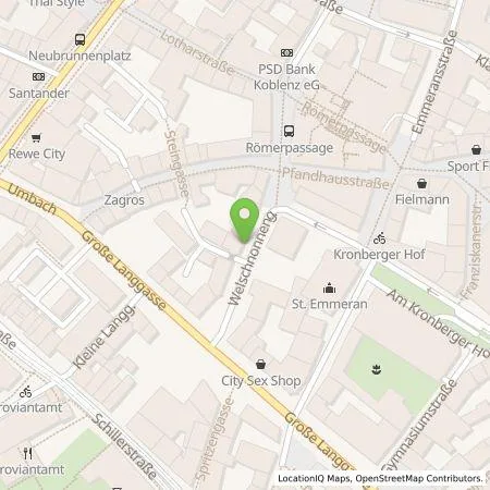 Standortübersicht der Tankstelle Mainzer Stadtwerke AG in 55116 Mainz