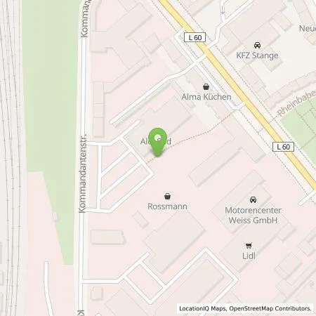 Standortübersicht der Tankstelle ALDI SÜD Immobilienverwaltungs-GmbH & Co. oHG in 47057 Duisburg