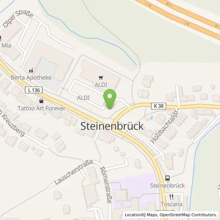 Standortübersicht der Tankstelle ALDI SÜD Immobilienverwaltungs-GmbH & Co. oHG in 51491 Overath