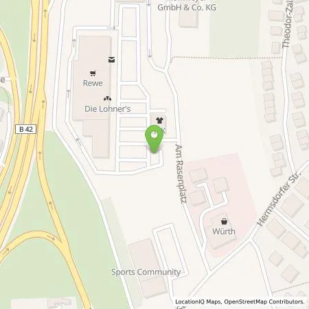 Standortübersicht der Tankstelle EnBW mobility+ AG und Co.KG in 56112 Lahnstein