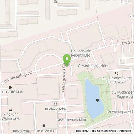 Standortübersicht der Tankstelle REWAG KG in 93059 Regensburg