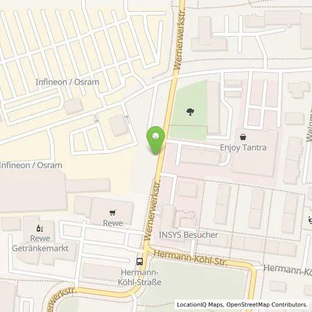 Standortübersicht der Tankstelle REWAG KG in 93049 Regensburg