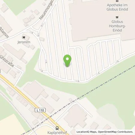 Standortübersicht der Tankstelle EnBW mobility+ AG und Co.KG in 66424 Homburg