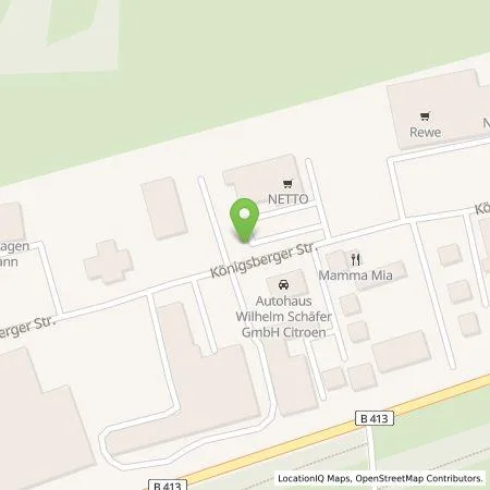 Standortübersicht der Tankstelle amperio GmbH in 56269 Dierdorf