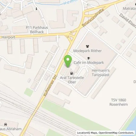 Standortübersicht der Tankstelle BP Europa SE in 83022 Rosenheim