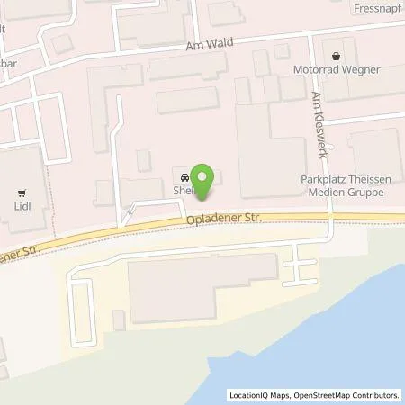 Standortübersicht der Tankstelle Shell Deutschland GmbH in 40789 Monheim am Rhein