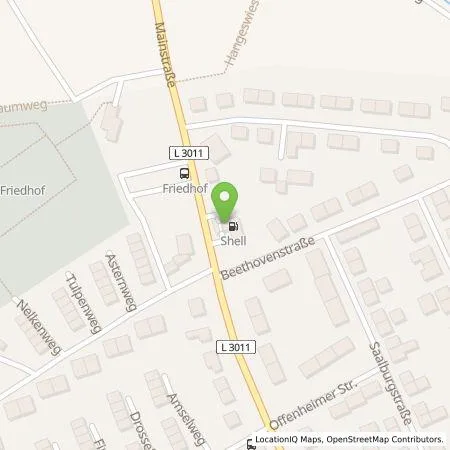 Standortübersicht der Tankstelle Shell Deutschland GmbH in 65795 Hattersheim