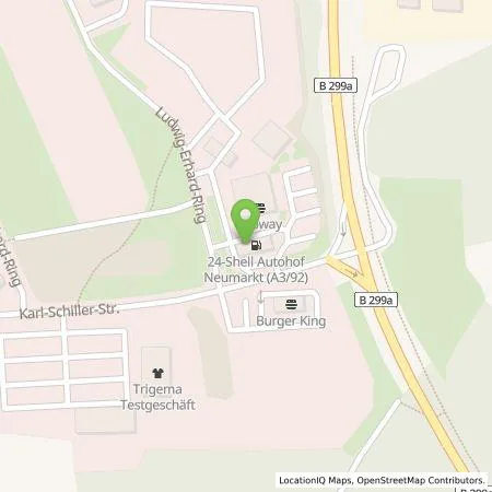 Standortübersicht der Tankstelle Shell Deutschland GmbH in 92348 Berg B Neumarkt