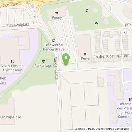 Standortübersicht der Tankstelle Shell Deutschland GmbH in 67227 Frankenthal