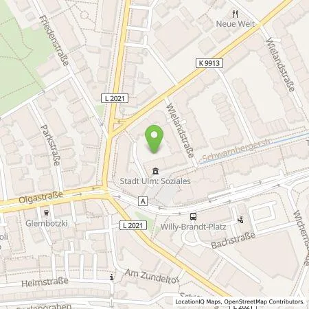 Standortübersicht der Tankstelle Team-Emobility GmbH in 89073 Ulm