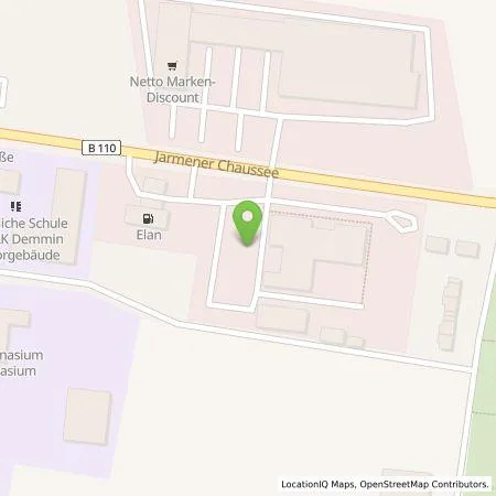 Standortübersicht der Tankstelle BP Europa SE in 17109 Demmin