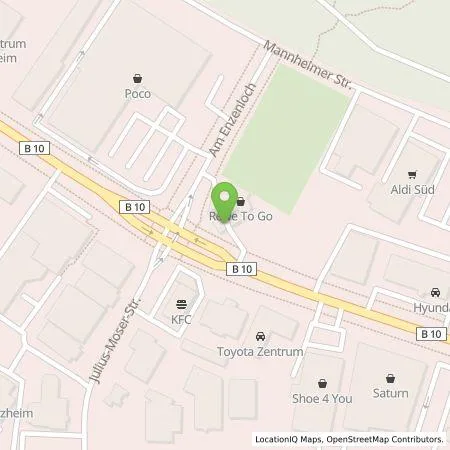 Standortübersicht der Tankstelle BP Europa SE in 75179 Pforzheim