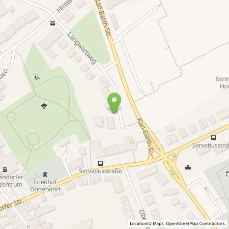 Standortübersicht der Tankstelle Energie- und Wasserversorgung Bonn/Rhein-Sieg GmbH in 53129 Bonn