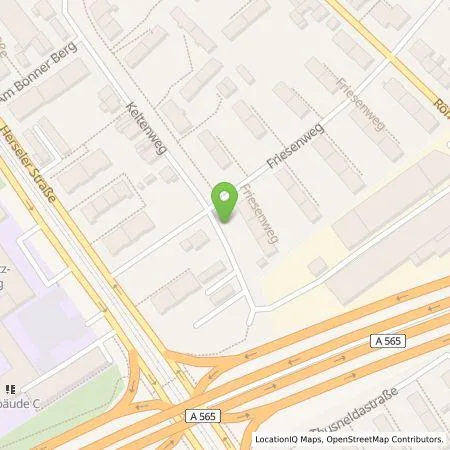 Standortübersicht der Tankstelle Energie- und Wasserversorgung Bonn/Rhein-Sieg GmbH in 53117 Bonn