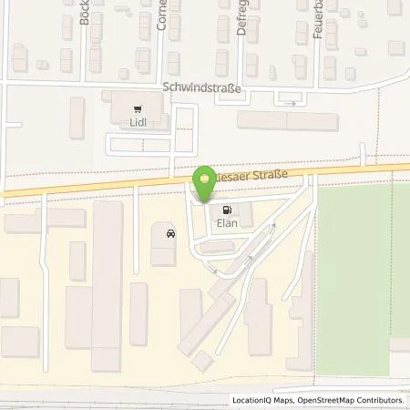 Standortübersicht der Tankstelle TotalEnergies Charging Solutions Deutschland GmbH in 04328 Leipzig