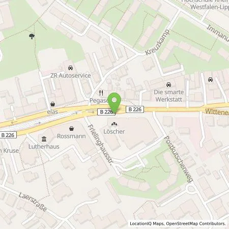 Standortübersicht der Tankstelle eze.network GmbH in 44803 Bochum