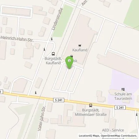 Standortübersicht der Tankstelle Kaufland Dienstleistung GmbH & Co. KG in 09217 Burgstädt
