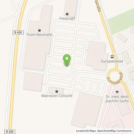 Standortübersicht der Tankstelle EnBW mobility+ AG und Co.KG in 64319 Pfungstadt